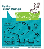 Elphie Selfie Flip Flop Stamp Set, Lawn Fawn