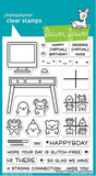 Virtual Friends Stamp Set, Lawn Fawn