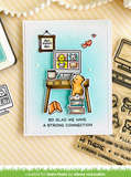 Virtual Friends Stamp Set, Lawn Fawn