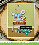 Virtual Friends Stamp Set, Lawn Fawn