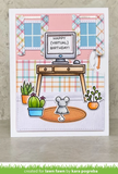 Reveal Wheel Templates - Rectangle + Virtual Friends, Lawn Fawn