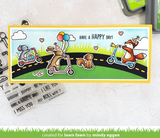Slimline Simple Grassy Hillside Stencils, Lawn Clippings - Lawn Fawn