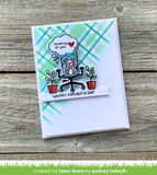 Plaid Stencils, Lawn Clippings - Lawn Fawn