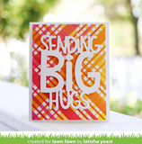 Plaid Stencils, Lawn Clippings - Lawn Fawn