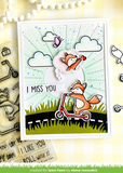 Outside in Stitched Thought Bubble Stackables Dies, Lawn Fawn