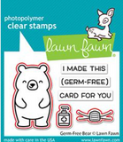 Germ-Free Bear Dies, Lawn Fawn
