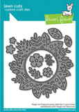 Magic Iris Tropical Leaves Add-On Dies, Lawn Fawn