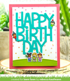 Giant Happy Birthday Dies, Lawn Fawn
