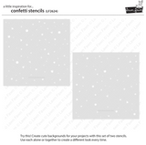 Confetti Stencils, Lawn Clippings - Lawn Fawn