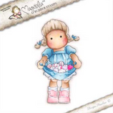 Tilda with Eggs in her Apron Rubber Stamp, Magnolia Rubber Stamps