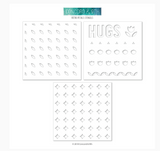 Retro Petals Turnabout Stamps and Stencils Set, Concord and 9th
