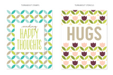 Retro Petals Turnabout Stamps and Stencils Set, Concord and 9th