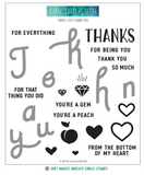 Triple Set Thank You Stamp and Die Set, Concord and 9th