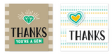 Triple Set Thank You Stamp and Die Set, Concord and 9th