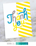 Triple Set Thank You Stamp and Die Set, Concord and 9th