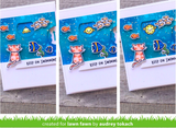 Reveal Wheel Keep on Swimming Add On Die, Lawn Fawn