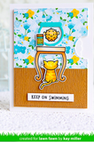 Reveal Wheel Keep on Swimming Add On Die, Lawn Fawn