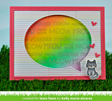 Outside In Stitched Speech Bubbles Die, Lawn Fawn