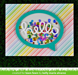 Outside In Stitched Speech Bubbles Die, Lawn Fawn