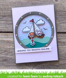 Smooth Sailing Dies, Lawn Fawn