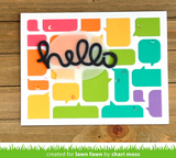 Speech Bubble Backdrop Die, Lawn Fawn