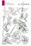 Pen Sketched Flowers Stamp Set, Altenew