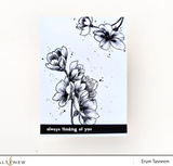Pen Sketched Flowers Stamp Set, Altenew
