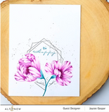 Pen Sketched Flowers Stamp Set, Altenew