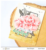 Build-A-Flower:  Camellia Japonica Stamp & Die Bundle, Altenew