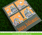 Happy Halloween Line  Border Die, Lawn Fawn