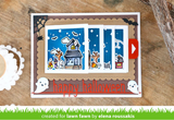 Happy Halloween Line  Border Die, Lawn Fawn