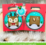 Tiny Gift Box Deer Add-On Die, Lawn Fawn