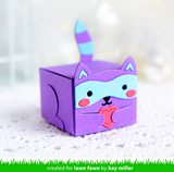Tiny Gift Box Raccoon and Fox Add-On Die, Lawn Fawn
