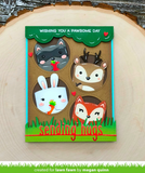 Tiny Gift Box Raccoon and Fox Add-On Die, Lawn Fawn