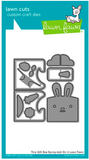 Tiny Gift Box Bunny Add-On Die, Lawn Fawn
