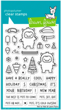 Yeti or Not Stamp and Die Set, Lawn Fawn