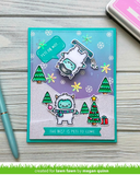 Yeti or Not Stamp and Die Set, Lawn Fawn