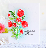 Layered Bouquet Stamp Set, Pinkfresh Studio
