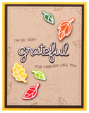 Scripty Autumn Sentiments Stamp Set, Lawn Fawn