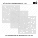 Spring Blossoms Background Stencils - Lawn Fawn