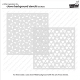 Clover Background Stencils - Lawn Fawn