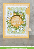 Magic Iris Floral Wreath Add-On Dies, Lawn Fawn