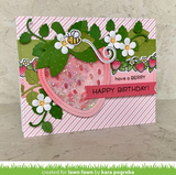 Stitched Strawberry Frame Dies, Lawn Fawn