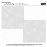Snowflake Background Stencils, Lawn Clippings - Lawn Fawn