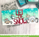 Snowflake Background Stencils, Lawn Clippings - Lawn Fawn